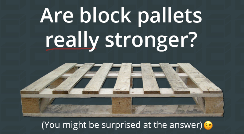 Block pallets vs stringer pallets