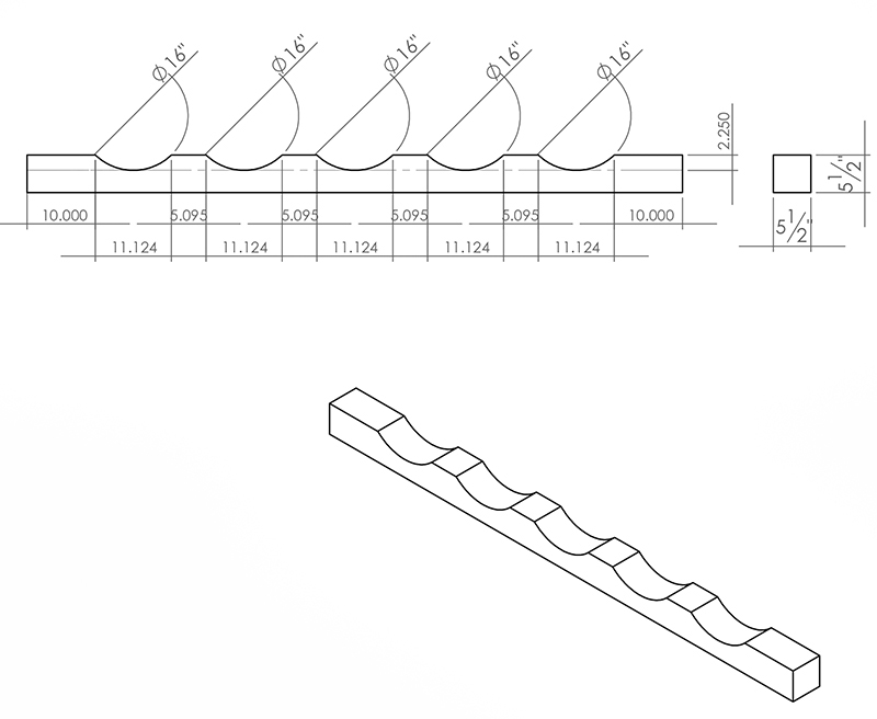Industrial wood bracing